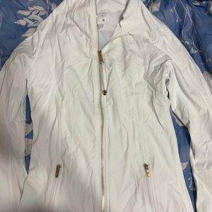 Women's lululemon White and Gold Jacket